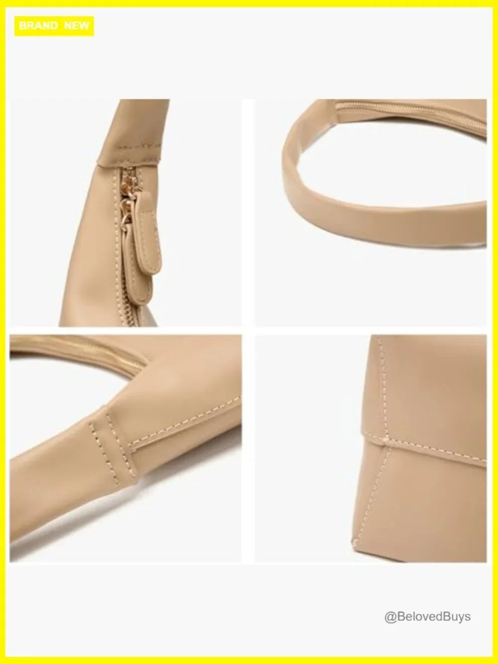 Slouchy PU Leather Hobo Bag Crossbody Shoulder Purse Crescent Tote